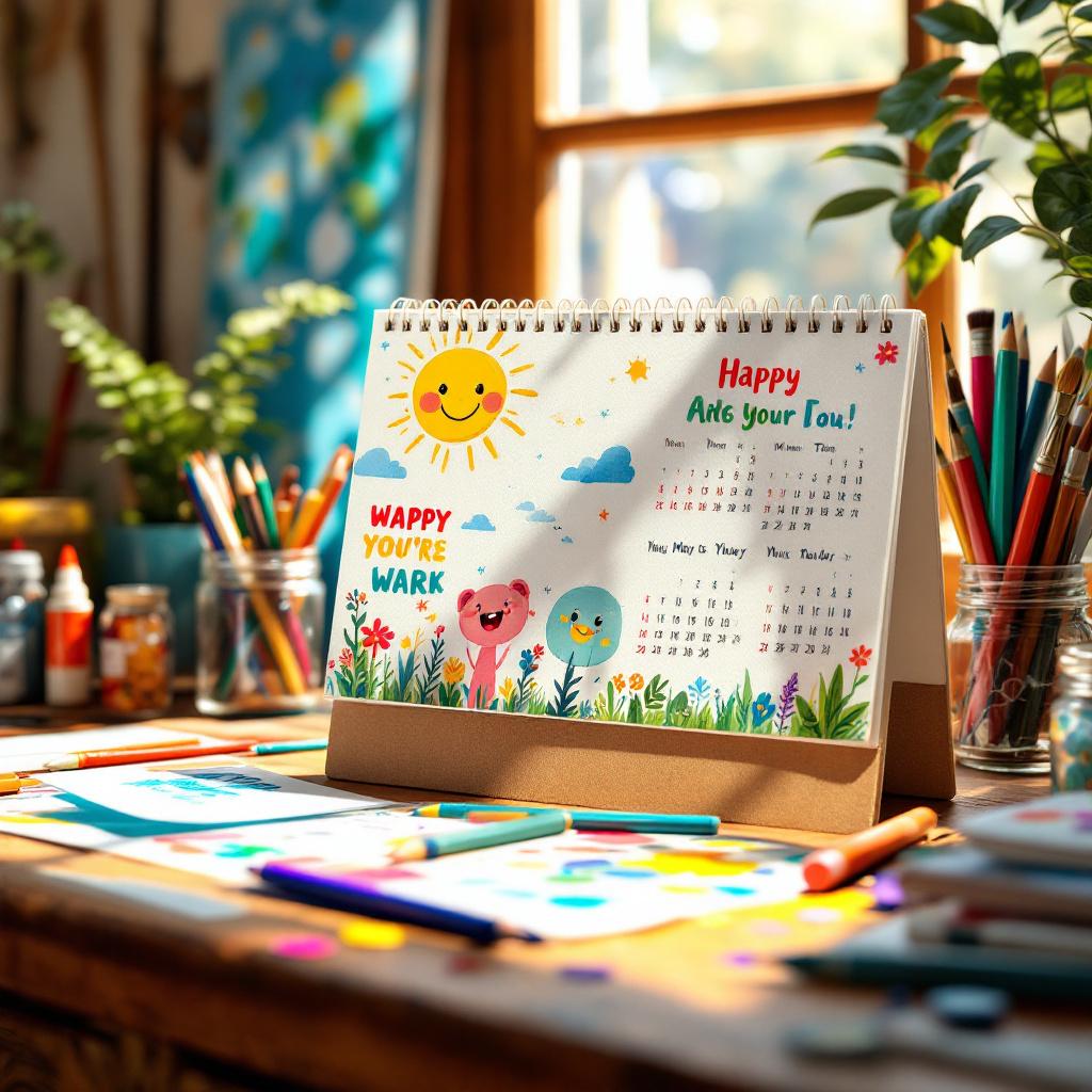 캘린더(탁상용) 예시